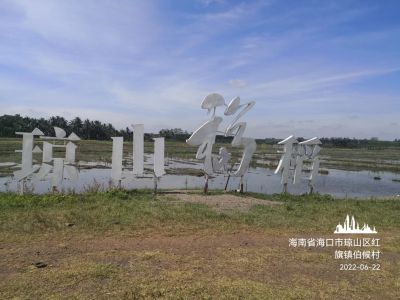 大連凱飛化學(xué)股份有限公司一行到海口考察瓊山福稻，現(xiàn)場(chǎng)確定試驗(yàn)方案